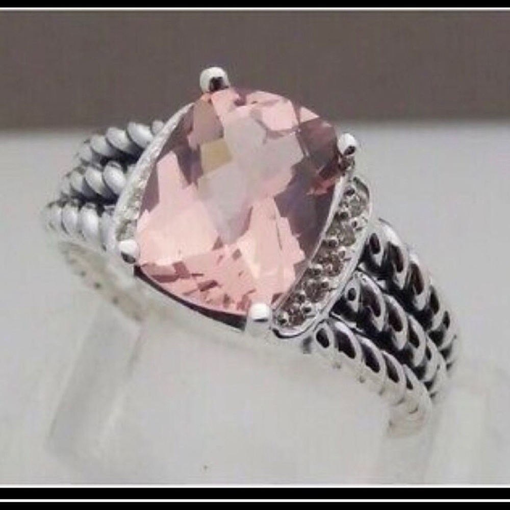 David Yurman Morganite Petite Wheaton Ring